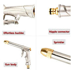 Garden Hose Spray Gun -Adjustable Spray Sprinkler with Brass Nozzle, Heavy Duty Metal Water Gun Spray Gun (Color : Black Gun) - Image 6
