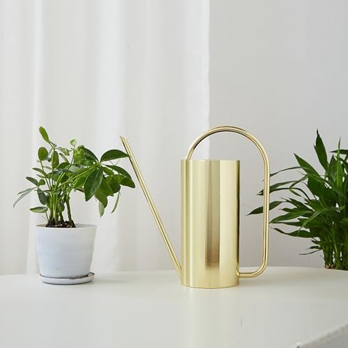 51oz Stainless Steel Watering Can, Long Spout Houseplant Waterer - Image 5