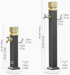 Freestanding Garden Water Column, Frost Free Hydrant, Floor-Standing Tap with Hose Holder, Sun and Cold Protection, for Irrigation and Watering(74cm/29.1in) - Image 6