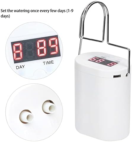 Intelligent Charging Potted Plant Timing Watering Kit, Automatic Drip Irrigation System, Smart Watering Controller with Adjustable Timer for Indoor Outdoor Plants, Includes - Image 3