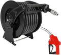 1 Inch Fuel Hose Reel With Fueling Nozzle, 50 Foot Heavy Duty Diesel Retractable, 300 PSI Industrial Auto Rewind Mount for Def Fluid Tank Truck Bed Trailer Boat Cart by FADHOLE