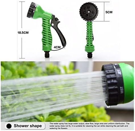 Garden Hose Pipe Spray Gun- Water Spray Gun Soft Grip Handle Multi Pattern Water Sprayer Watering Irrigation Garden Accessories (Color : Green) - Image 7