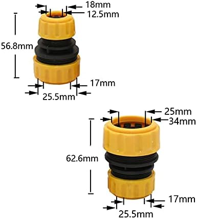 Hose Connector Adapter 25Pc 1/2 3/4 1 Inch Repair Quick Coupling Garden Hose Reduction Coupling 16MM 20MM 32MM Water Pipe Coupling (Color : 3I4) - Image 5