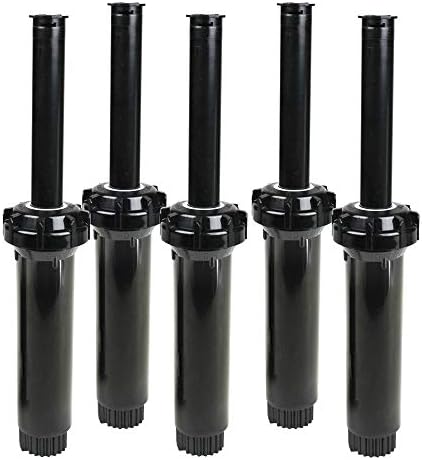 Toro 53458 5-Pack, 570 Series 4" 15' Half Nozzle Pop-Up Sprinkler, Black by Toro