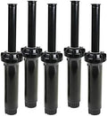 Toro 53458 5-Pack, 570 Series 4" 15' Half Nozzle Pop-Up Sprinkler, Black by Toro