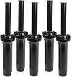 Toro 53458 5-Pack, 570 Series 4" 15' Half Nozzle Pop-Up Sprinkler, Black by Toro