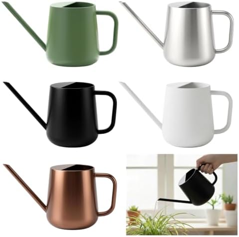 Indoor Plant Watering Can with Long Spout Small Size, Black - Image 2