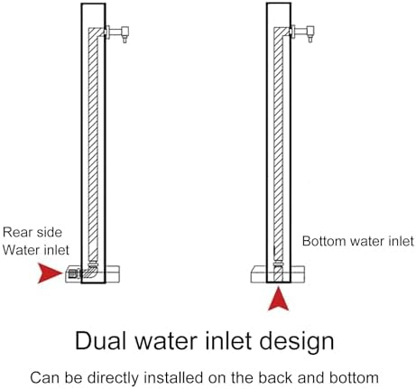 Vertical Garden Water Column, Outdoor Faucet with Double Outlet and Spray Gun, Decorative Water Fountain for Yard, Hose Stand - Image 6