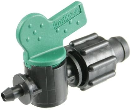 Perma-Loc 5/8" Drip Tape x 1/4" Barb Tubing Takeoff Adapter Valve- 50 Pack by Unknown