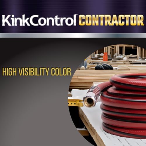 Kink Control Contractor Grade Hose with High Burst Strength, Spring Coil and Crush Resistant Couplings, Made in the USA 3/4 x 50 ft - Image 3