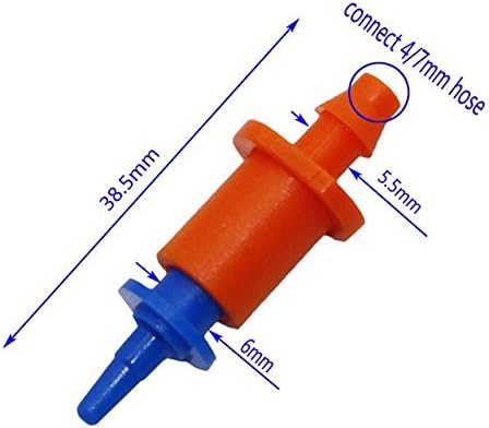 Xiaochen Lawn Irrigation Garden Watering 1/4" Micro Sprinkler for the Garden Greenhouse Irrigation Spray Nozzles Micro Irrigation Refraction System Misting 100 Pcs (Color : Green) - Image 2