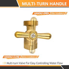 40PC HeSun 1/2" FIP Inlet x 3/4" MHT Outlet Garden Hose Faucet/Valve - Image 5