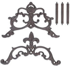 Cast Iron Garden Hose Holder, Sturday Wall Mount Hose Storage (Brown) - Image 5
