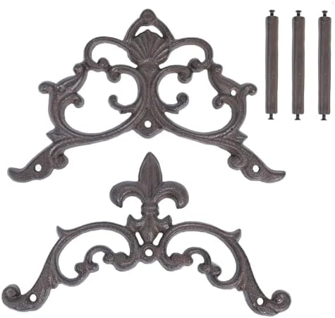 Cast Iron Garden Hose Holder, Sturday Wall Mount Hose Storage (Brown) - Image 5