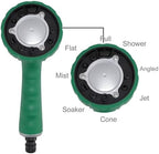 Garden Hose Nozzle Heavy Duty, Metal Water Hose Sprayer with 8 Spray Patterns, High Pressure Spray Nozzle Thumb Control On Off Valve for Outdoor Lawn - Image 6