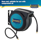 HAZET Hose Reel 9040N-10 I Hose Length: 15 Meters/49.21 Feet, Hose Inner Diameter: 0.39 Inches/10mm, Max. Pressure: 290 Psi for Compressed Air and Water I For Clean Winding of Hoses - Image 2