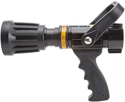 FireHoseDirect Heavy Duty Aluminum 1 1/2 inch pistol grip nozzle with Durable Rubber Bumper (NH) by FireHoseDirect
