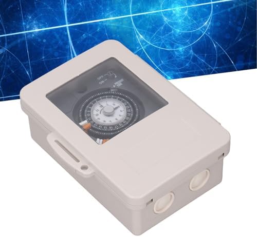 Eujgoov IP53 Mechanical Timer Switch, Programmable Rainproof Relay for Water Heaters, 30A Capacity, for Street Lights and Stair Illumination - Image 5