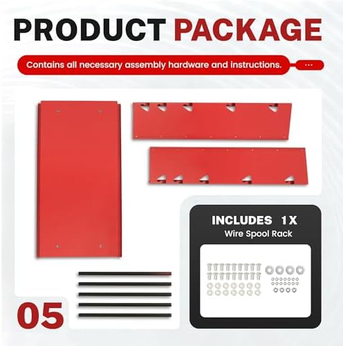 Wall-Mounted Wire Spool Holder, 5-Rod Steel Storage & Display Rack - Image 6