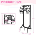 Garden Water Hose Holder Freestanding with Storage Basket for Outside - Image 6