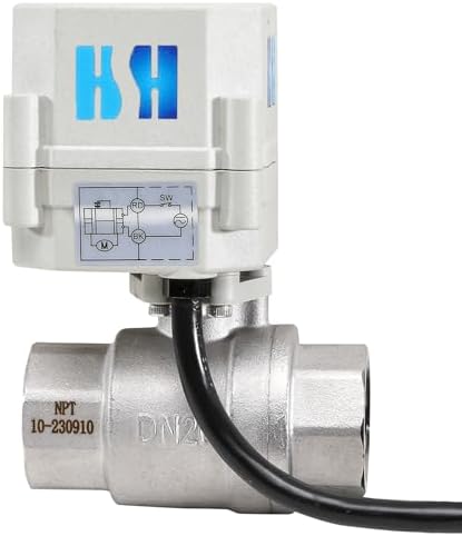 3/4 inch DN20 110-230VAC Normally Open Stainless Steel 304/CF8 Motorized Electrical Ball Valve With U.S. Plug - Image 4