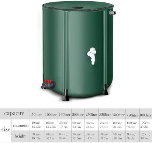 Collapsible Rainwater Barrel Water Tank, Reinforced Water Collection Barrel - Image 2