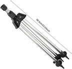 SUNGOOYUE Adjustable 24m Stainless Steel Garden Sprinkler Metal Tripod Zinc Bird Sprinkler 360 Degree Rotation 1 2 Inch Internal Thread for Lawn Garden Yard Irrigation - Image 2