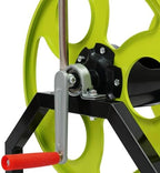 Garden Hose Reel, Portable Metal Hose Reel, Floor Mounted/Wall Mounted, Water Hose Holder for 328.1FT Hose, 0.55" Connection Diameter - Image 7