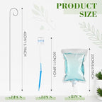 Norme 12 Pcs Plant Drip Irrigation Set 500 ml Drip Water Bag Plant Waterer with Support Rod Stakes Self Watering Spikes Automatic Watering System for Potted Indoor Outdoor - Image 2