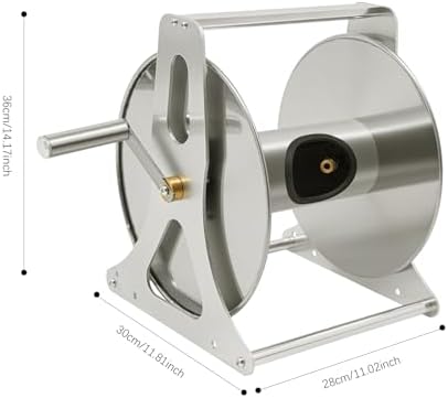 Aluminum Alloy Garden Hose Reel, Garden Hose Reel with Handle Rocker - Image 5