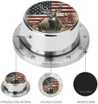 Mechanical Kitchen Timers for Cooking,Americana Flag Deer Printed 60 Minute Magnetic Countdown Timer,Cute Cooking Timers with Alarm,Stainless Steel Time Timer Manual No Batteries Required - Image 3