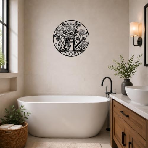 Watering Can Metal Wall Art as Charming Garden Accent for Bedroom Decor - Image 6