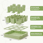2 Pack Seed Starter Trays, Lift-Out Handles, Easy Transplanting - Image 2