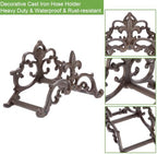 OwnMy Cast Iron Garden Hose Holder Decorative Wall Mount Water Hose Holder - Image 4