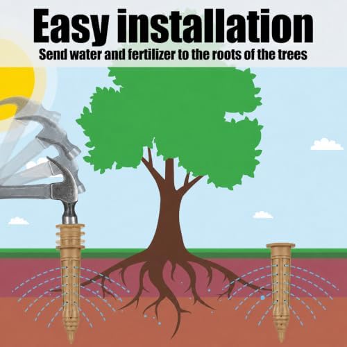 Briwooody 15 Pack 8 Inch Deep Watering Stakes, ABS Root Irrigation Spike - Image 6