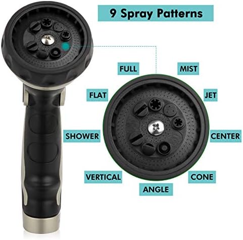 RESTMO Garden Watering Combo, Heavy Duty Hose Sprayer | Metal Hose Wand | High Pressure Hose Nozzle, Thumb Flow Control, Quick Connect Fittings Included, Easy to Reach Anywhere in Garden & Lawn - Image 3