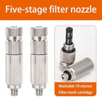 50pcs Dust Removal and Humidification Nozzles Brass Misting Nozzles Outdoor Cooling Systems Attachment for Mister and Misting for Plant Sprayer 5 sections Aperture0.4mm - Image 7