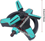 360° Rotating Garden Sprinkler with Adjustable Spray Patterns, High-Efficiency Lawn Irrigation System with Pluggable Base and High-Pressure Nozzles (Blue-2 pcs) - Image 6