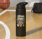 African Violet Plant Collector Houseplant Lover Gift Stainless Steel Insulated Water Bottle - Image 7