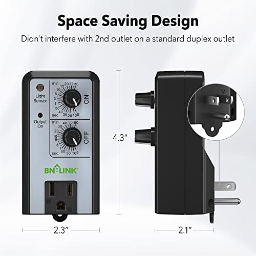 BN-LINK Short Period Repeat Cycle Intermittent Timer, Interval Timer - Day, Night, or 24 Hour Operation, Photocell Light Sensor Dusk to Dawn for Hydroponics Aquaponics Aeroponics - Image 6