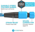 HydroTech Italia Expandable Garden Hose 5/8 in x 25 ft, Hybrid Polymer Water Hose, Kink-Free Flexible Garden Hose with Force Control Technology, Lightweight for Flowers, Plants & Garden Beds, Blue - Image 2