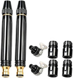 Home High Pressure Hose Nozzle Car Wash Water Gun, with 360°Adjustable 3-Mode Spray,Duty Metal Garden Hose Nozzle with Leak Proof Brass Connector for Car Wash, Lawn, Patio Cleaning(2PCS) by Unknown