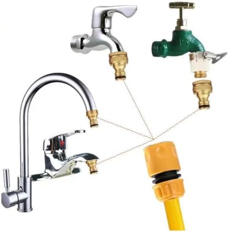 Garden Hose Nozzles Powerful Cleaning Tool 5 Adapters Power For Home User - Image 6