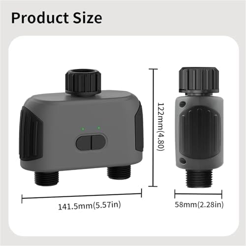 Watering Timers, 2pxs Watering Timer Smart with Bluetooth for Garden 2-Way Rain Delay Programmable Controller for Irrigation for Garden Hose - Image 6