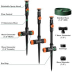 RESTMO Above Ground Sprinkler System,Irrigation Sprinklers for Yard,Orange - Image 2