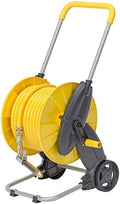 Garden Portable Hose Reel Cart with Wheels, Includes Heavy-Duty Hoses &Storage Shelf and Nozzles, Outdoor Water Pipe Retractable Garden Hose Holder, for Gardening Car Cleaning Watering by Fadiadem
