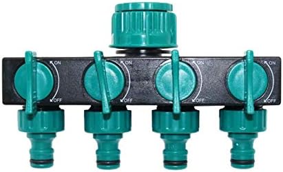 Hose Connector Adapter 1 European Standard Threaded Faucet Adapter For 4-way Hose Distributor With 1/2" -3/4" -1" Internal Threaded Garden Hose (Color : Blue) by Unknown