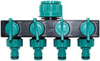 Hose Connector Adapter 1 European Standard Threaded Faucet Adapter For 4-way Hose Distributor With 1/2" -3/4" -1" Internal Threaded Garden Hose (Color : Blue) by Unknown