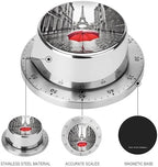 Mechanical Kitchen Timers for Cooking,Eiffel Tower Red Umbrella Printed 60 Minute Magnetic Countdown Timer,Cute Cooking Timers with Alarm,Stainless Steel Time Timer Manual No Batteries Required - Image 3