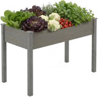 DUMOS 48x24x30 Inch Raised Garden Bed, Elevated Wood Planter Box with Legs by DumosLifestyle